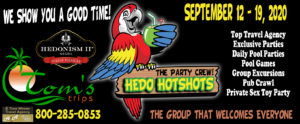 Toms Trips host Hedo Hotshots atHedonism Resort in Jamaica