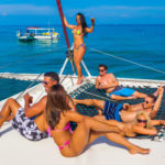 Clothing optional boat at hedonism Jamaica