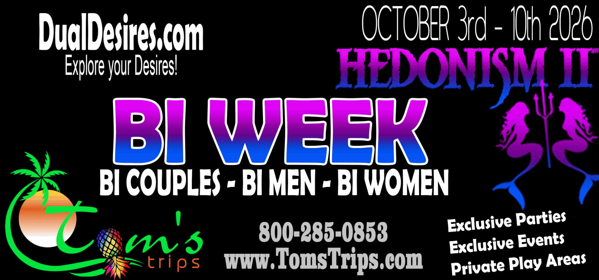 Bi Week Post Bi-Week Total Takeover at Hedonism II, October 3-10, 2026