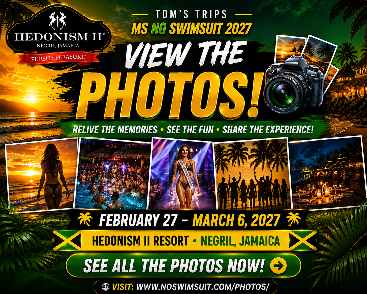 View Tom's Trips Ms No Swimsuit photos and memories from Hedonism II Resort in Negril Jamaica